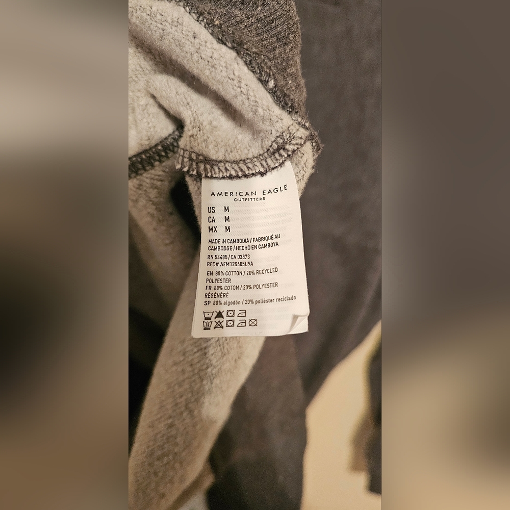 American Eagle Size M Sweatshirt Dress With Pockets - Picture 5 of 5